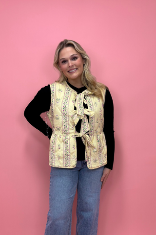 The Garden Tea Party Quilted Vest