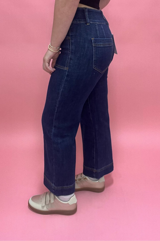 Bluebell Breeze Wide Crop Jeans