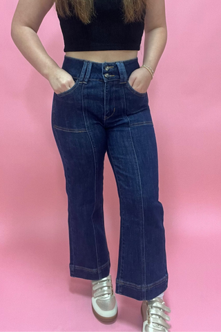 Bluebell Breeze Wide Crop Jeans