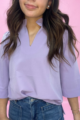 Petal Breeze Ruffle Top