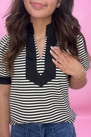 Springtime Stroll Striped Top