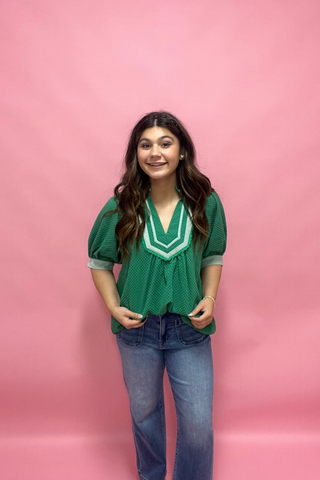 Emerald Green Party Top