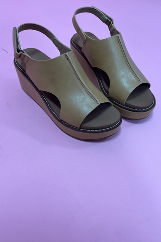 Golden Garden Wedge Sandal