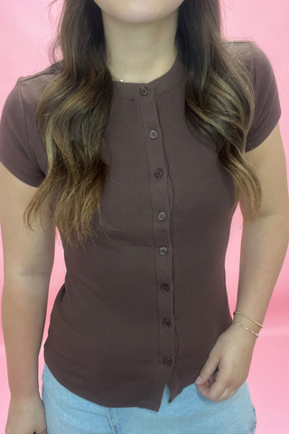 Sweet Simplicity Button Tee