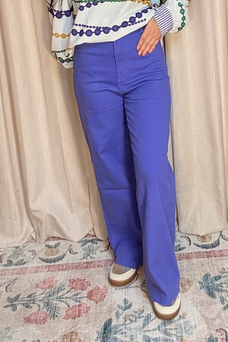 Color Pop Palazzo Jeans