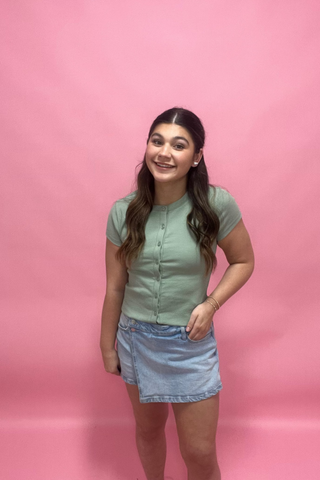 Sweet Simplicity Button Tee