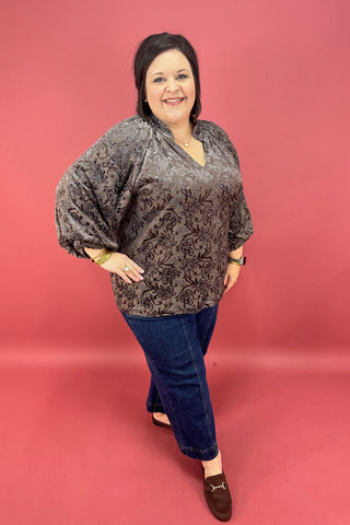 The Velvet Vineyard Curvy Blouse