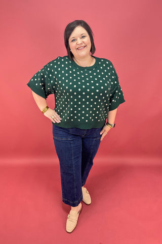 The Evergreen Dot Sweater