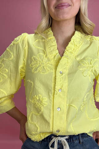 Sunshine Bloom Textured Top