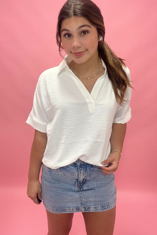 Garden Breeze Collared Top