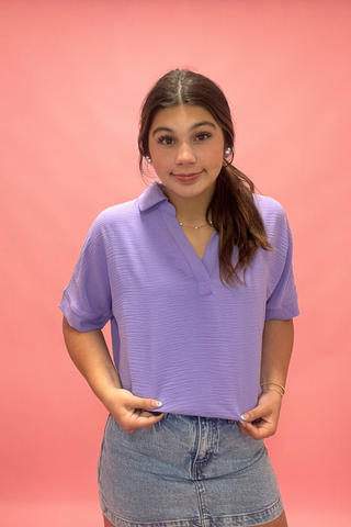 Garden Breeze Collared Top