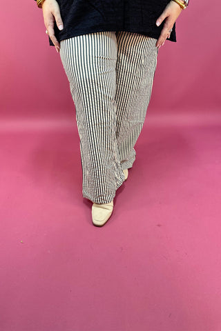 The Caldris Stripe Wide Leg Pant