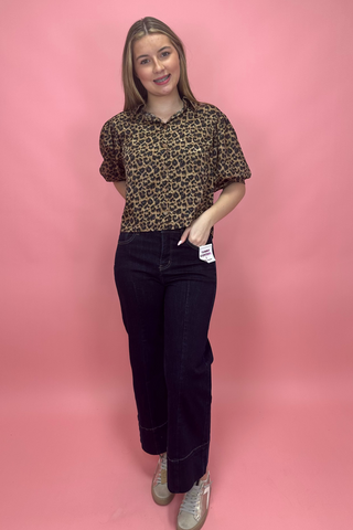 Wild Charm Leopard Blouse