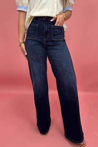 Bayou Belle Patch-Pocket Flares