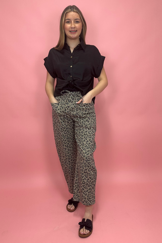 Chic Knot Button-Up Top