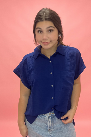 Classic Charm Button-Up Top