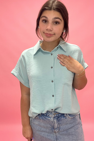 Classic Charm Button-Up Top