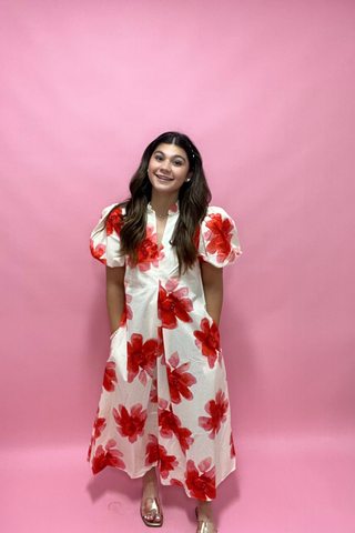 Scarlet Garden Party Dress