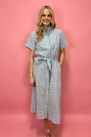 Southern Picnic Ruffle Midi