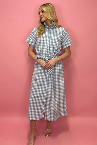 Southern Picnic Ruffle Midi