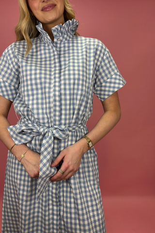 Southern Picnic Ruffle Midi