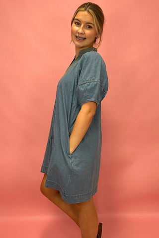 Bluebell Breeze Denim Dress