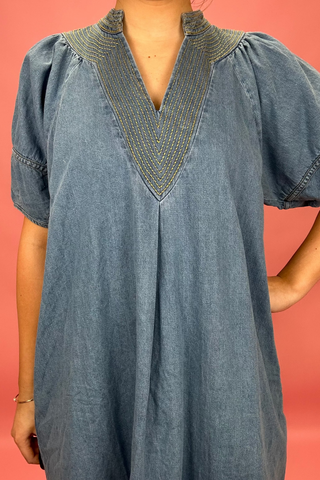 Bluebell Breeze Denim Dress