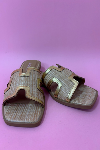 Golden Coast Woven Slide