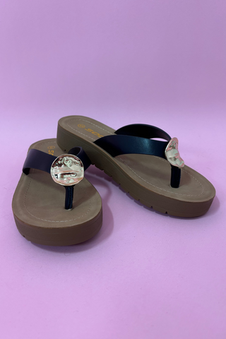 Golden Tide Platform Sandals