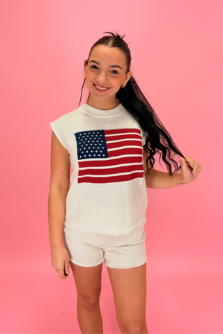 Star-Spangled Sweater Tank