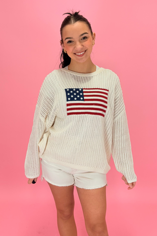 Americana Breeze Knit Sweater