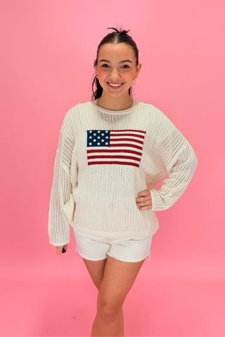 Americana Breeze Knit Sweater