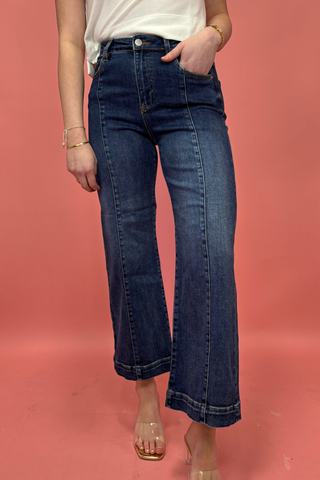 Bluewater Crop Wide-Leg Jeans