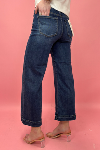 Bluewater Crop Wide-Leg Jeans