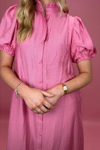Blushing Belle Button Maxi