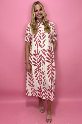 Rose Palm Elegance Maxi