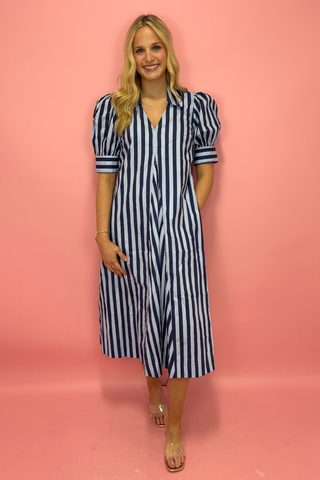 Midnight Harbor Stripe Maxi