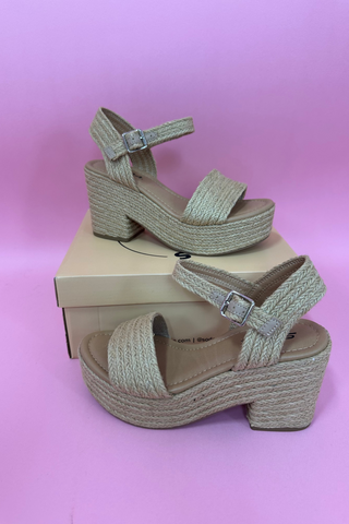 Braided Bliss Platform Wedge Sandal
