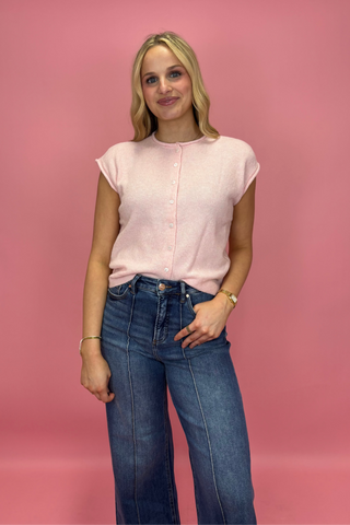 Blush Breeze Knit Vest