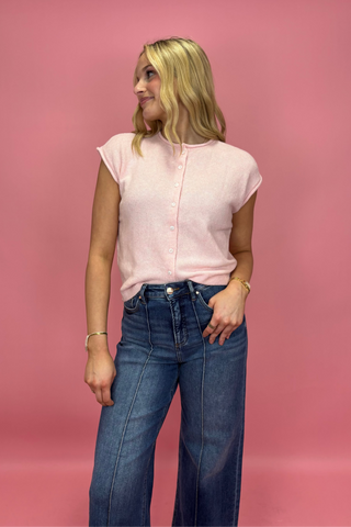 Blush Breeze Knit Vest