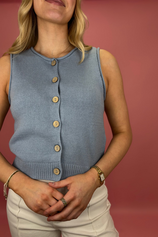 Coastal Comfort Button Cardigan