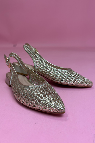 Golden Hour Woven Slingback