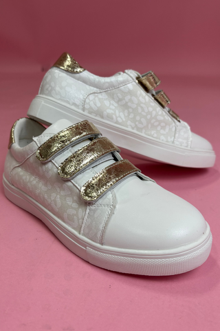 Leopard Color Block Velcro Straps