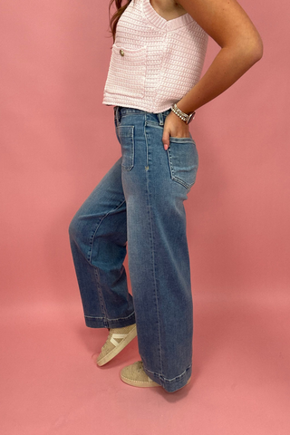 Blue Horizon Wide Leg Jean