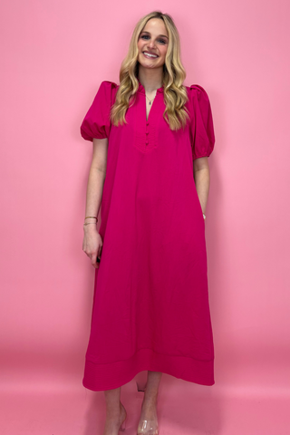 Pink Radiance Ruffle Dress