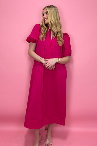Pink Radiance Ruffle Dress