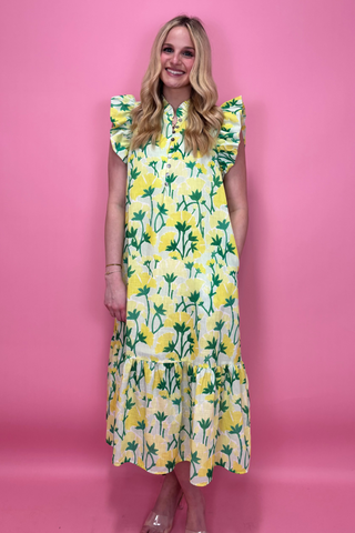 Sunlit Meadow Ruffle Dress
