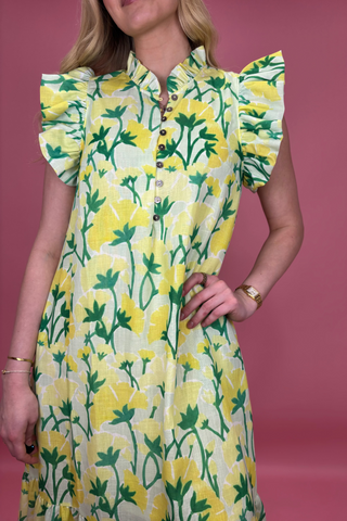 Sunlit Meadow Ruffle Dress
