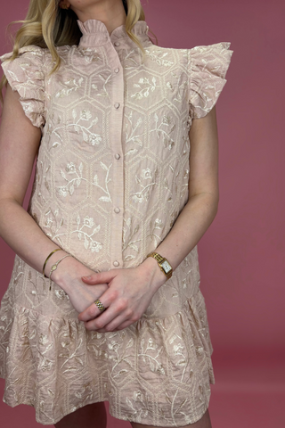 Blush Petal Elegance Dress