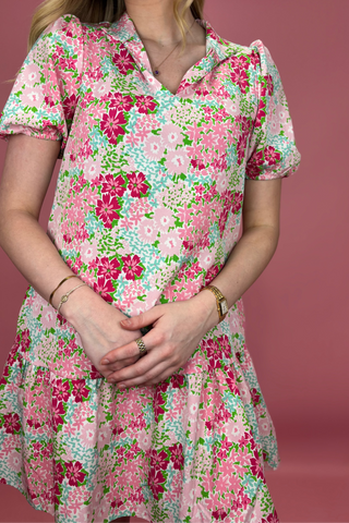 Blooming Joy Flutter Dress